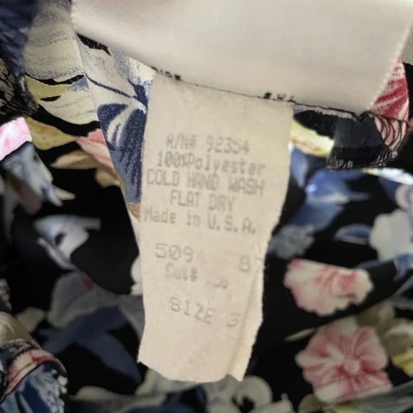 Anchor Blue Y2K Wrap Mini Skirt Sz 3 Floral Print - Picture 6 of 8